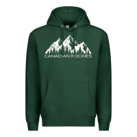 Sports Green Canadian Rockies Gift Canada Rocky Mountains Souvenir Premium Hoodie - minhPixels