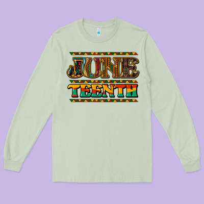 Juneteenth Long Sleeve Tee Designed By Howdyjamesfarm