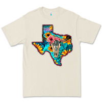 Bone Western Sunflower, Rose, Gemstsone, Turquoise Bull Skull Premium Tee - Bettercallsaul