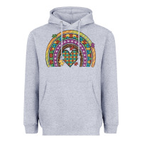Heather Grey autism awareness heart leopard rainbow Heavyweight Hoodie - Artiststas