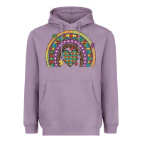 Lavender autism awareness heart leopard rainbow Heavyweight Hoodie - Artiststas