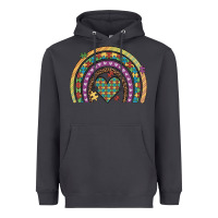 Smoke autism awareness heart leopard rainbow Heavyweight Hoodie - Artiststas