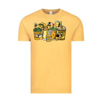 Vintage Mustard Honey bee coffee cups Vintage Tee - HowdyJamesFarm