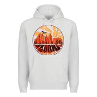 Dove Grey Retro Vintage Sedona Arizona Hiking Sunset Dawn Gift Premium Hoodie - minhPixels