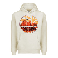 Oatmeal Heather Retro Vintage Sedona Arizona Hiking Sunset Dawn Gift Premium Hoodie - minhPixels