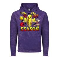 Cloud Purple tis the season softball halloween Vintage Hoodie - CowGirlArtShop
