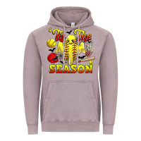 Vintage Zinc tis the season softball halloween Vintage Hoodie - CowGirlArtShop