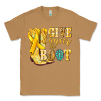 Toasted Coconut Give Cancer the boot Childhood Cancer Classic Tee - NancyCooperArtShop