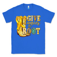 True Royal Give Cancer the boot Childhood Cancer Classic Tee - NancyCooperArtShop