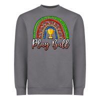 Storm Play Ball Football Rainbow Heavyweight Sweatshirt - CowhideDigitalArt