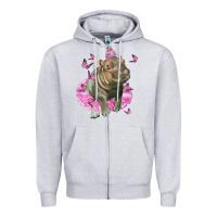 Heather Grey Baby Hippo With Tutu Zipper Hoodie - LillyAllenDesigns