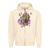 Sandshell Baby Hippo With Tutu Zipper Hoodie - LillyAllenDesigns