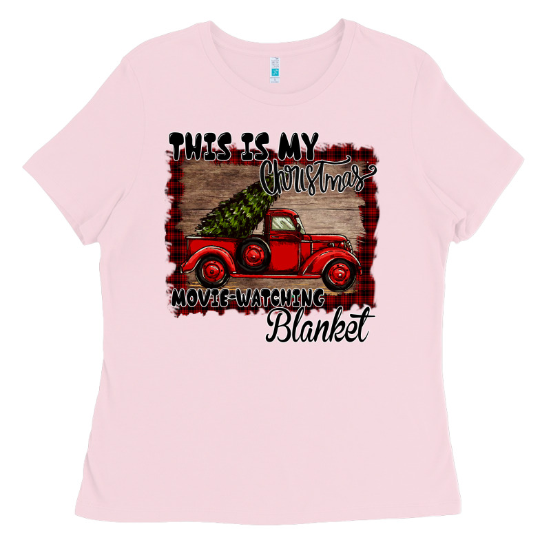 Christmas Movie Watching Blanket Ladies Tee by Bettercallsaul | Teevron
