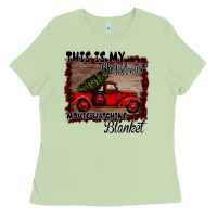 Matcha Christmas Movie Watching Blanket Ladies Tee - Bettercallsaul