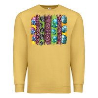 Antique Gold easter eggs and leopard brushstrokes Premium Sweatshirt - Artiststas