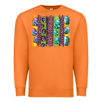 Carrot easter eggs and leopard brushstrokes Premium Sweatshirt - Artiststas