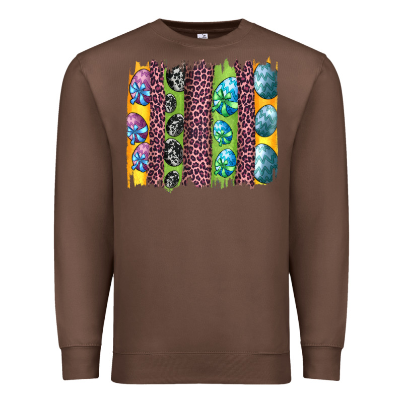 Easter Eggs And Leopard Brushstrokes Premium Sweatshirt by Artiststas | Teevron