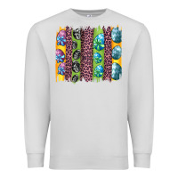 Dove Grey easter eggs and leopard brushstrokes Premium Sweatshirt - Artiststas