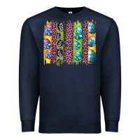 Navy easter eggs and leopard brushstrokes Premium Sweatshirt - Artiststas