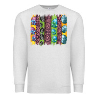 Oatmeal Heather easter eggs and leopard brushstrokes Premium Sweatshirt - Artiststas