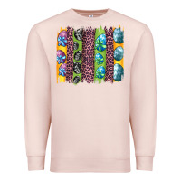 Pale Pink easter eggs and leopard brushstrokes Premium Sweatshirt - Artiststas