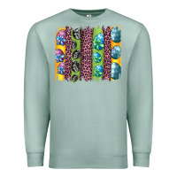 Seafoam easter eggs and leopard brushstrokes Premium Sweatshirt - Artiststas
