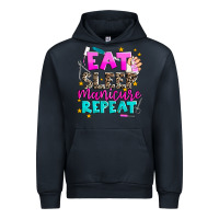Navy eat sleep manicure repeat Urban Hoodie - AdoDesignShop