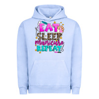 Pigment Grape Ice eat sleep manicure repeat Urban Hoodie - AdoDesignShop