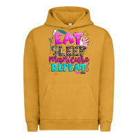Pigment Peanut Butter eat sleep manicure repeat Urban Hoodie - AdoDesignShop