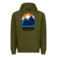 Army Green Whitefish MT Premium Hoodie - minhPixels