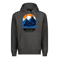 Charcoal Heather Whitefish MT Premium Hoodie - minhPixels