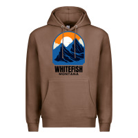 Chestnut Whitefish MT Premium Hoodie - minhPixels