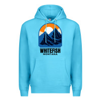 Ocean Blue Whitefish MT Premium Hoodie - minhPixels