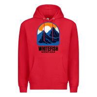 Red Whitefish MT Premium Hoodie - minhPixels