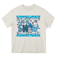 Cream let it snow Heavy Core Tee - JahusDesignShop