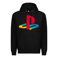 Black play station Premium Hoodie - minhPixels