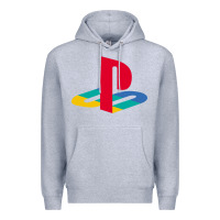 Heather Grey play station Premium Hoodie - minhPixels
