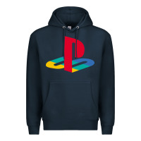 Navy play station Premium Hoodie - minhPixels