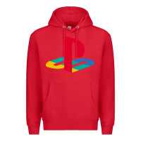 Red play station Premium Hoodie - minhPixels