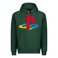 Sports Green play station Premium Hoodie - minhPixels