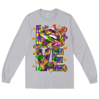 Moon Dust Mardi Gras love lips Long Sleeve Tee - HowdyJamesFarm