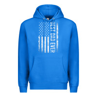 True Royal Father's Day Best Dad Ever American Flag Premium Hoodie - minhPixels