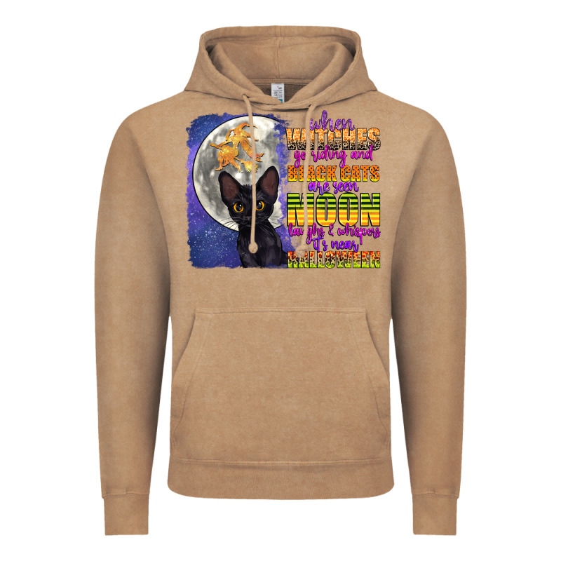 When Witches Go Riding Vintage Hoodie by CowGirlArtShop | Teevron