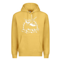 Antique Gold Captain Jack Sparrow Tattoo WHITE Premium Hoodie - minhPixels
