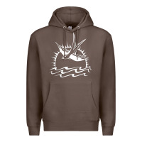 Coffee Captain Jack Sparrow Tattoo WHITE Premium Hoodie - minhPixels