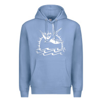 Colony Blue Captain Jack Sparrow Tattoo WHITE Premium Hoodie - minhPixels