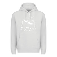 Dove Grey Captain Jack Sparrow Tattoo WHITE Premium Hoodie - minhPixels
