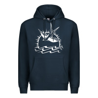 Navy Captain Jack Sparrow Tattoo WHITE Premium Hoodie - minhPixels