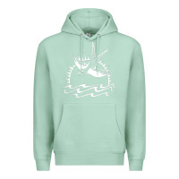 Seafoam Captain Jack Sparrow Tattoo WHITE Premium Hoodie - minhPixels
