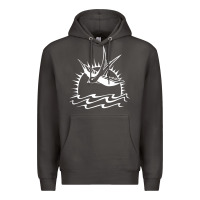 Smoke Captain Jack Sparrow Tattoo WHITE Premium Hoodie - minhPixels